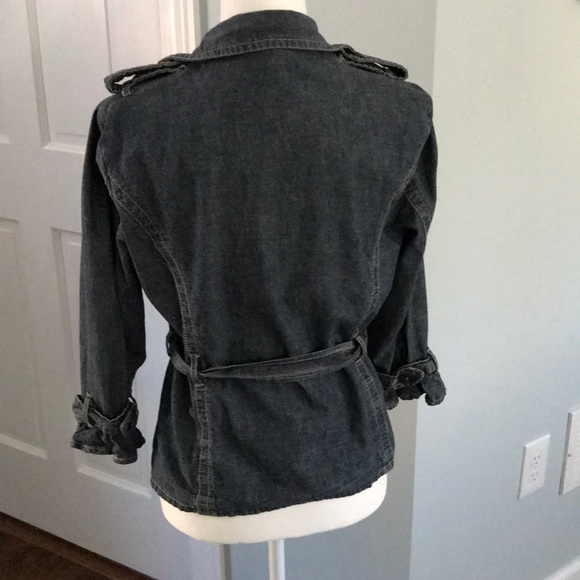 3/4 Sleeve Denim Blazer/Jacket - Picture 5 of 5